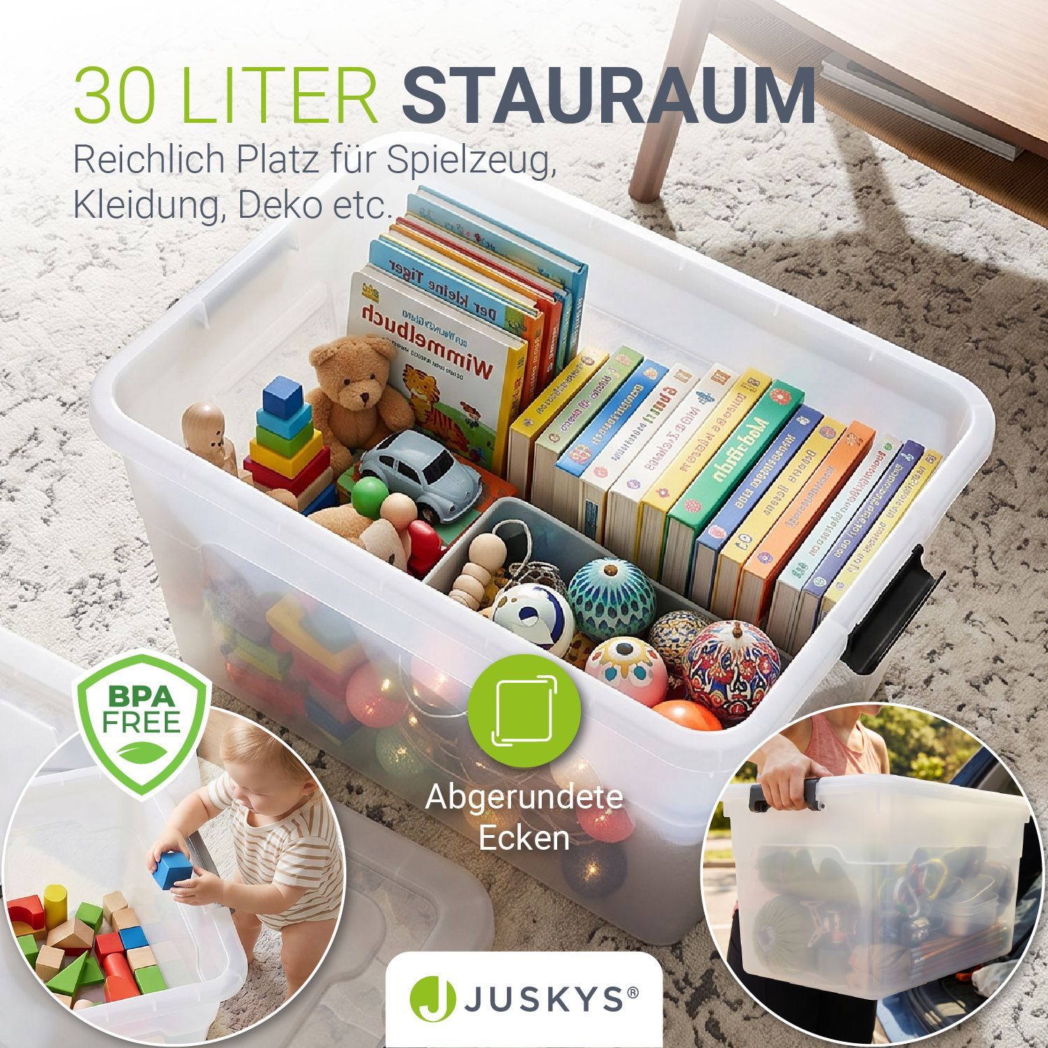 aufbewahrungsbox deckel kunststoff boxen box groß stapelbar
