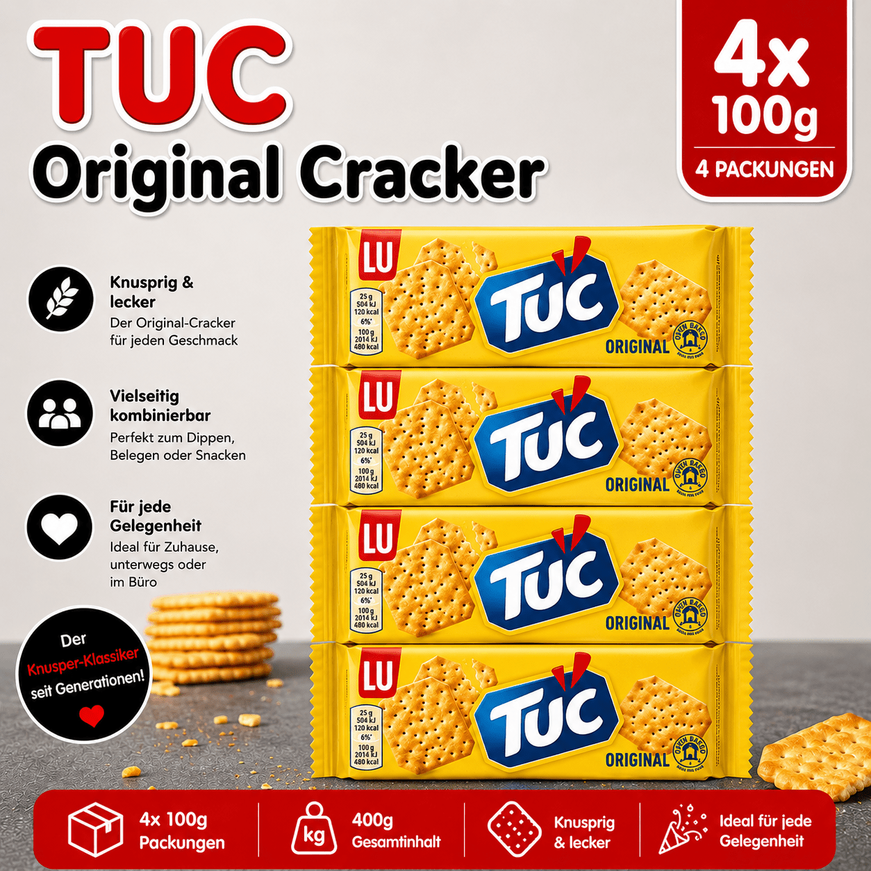 Tuc Cracker Original - 100g Package