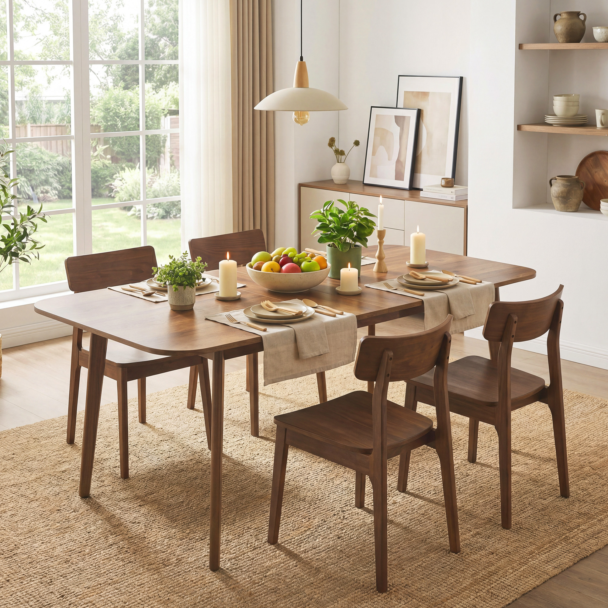 Dining Table, Kitchen Table With Extendable Tabletop, 120 Kg Load Capacity, Country Style, Brown