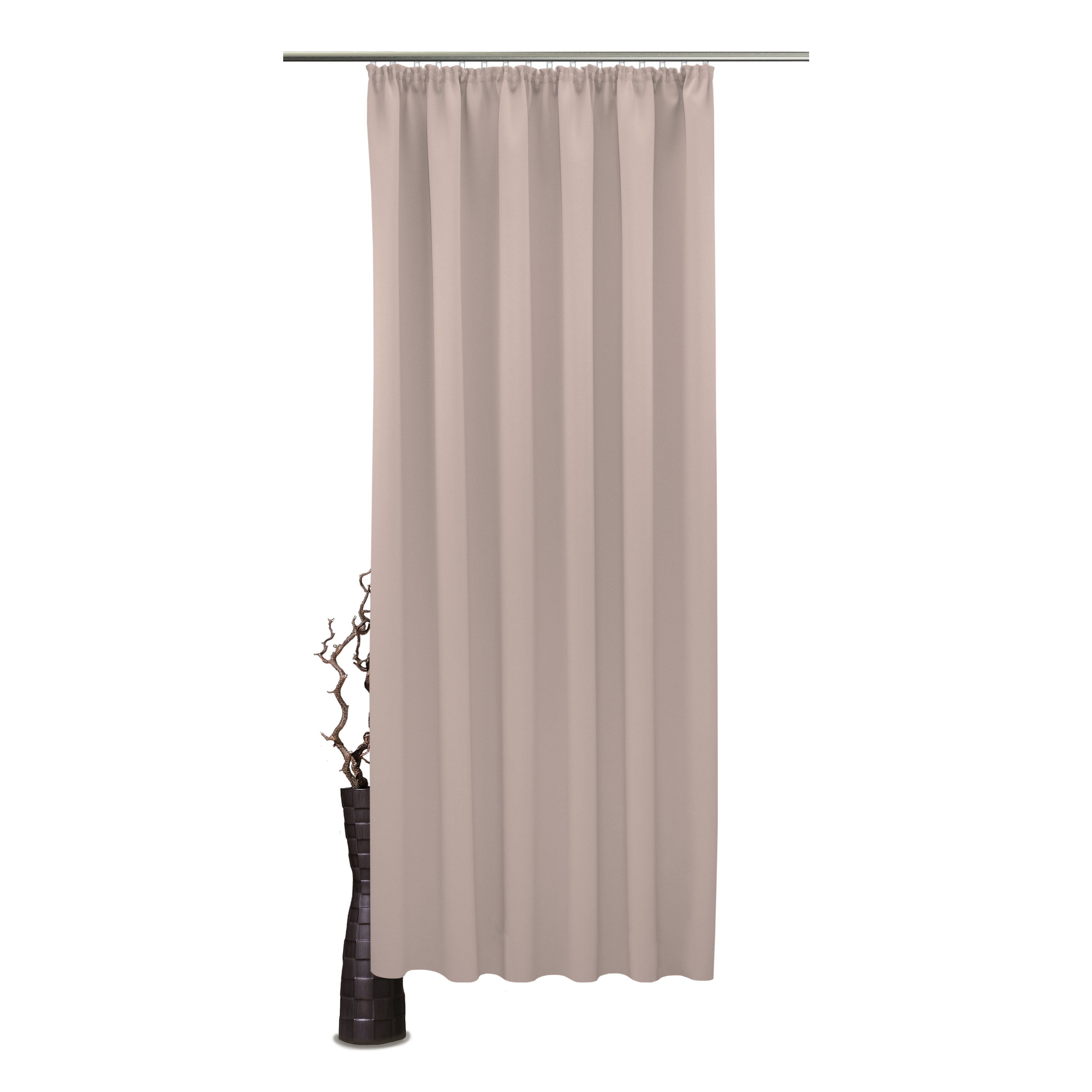 Image of 2-piece Blackout Curtain Leon, Set Of 2, Thermal Curtains With Rod Pocket, Trimmable To Length, Unhemmed Bottom, For Living Room, Bedroom, Modern