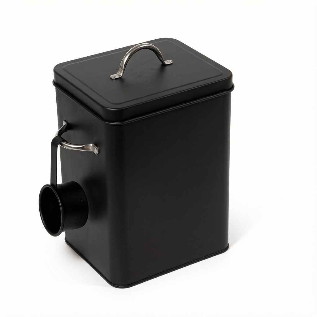Image of A Metal Laundry Soap Dispenser, Laundry Powder Container Holder With Scoop, For Laundry Room Decor And Space- Laundry Room Organization And Storage, Laundry Powder Container, Canisters