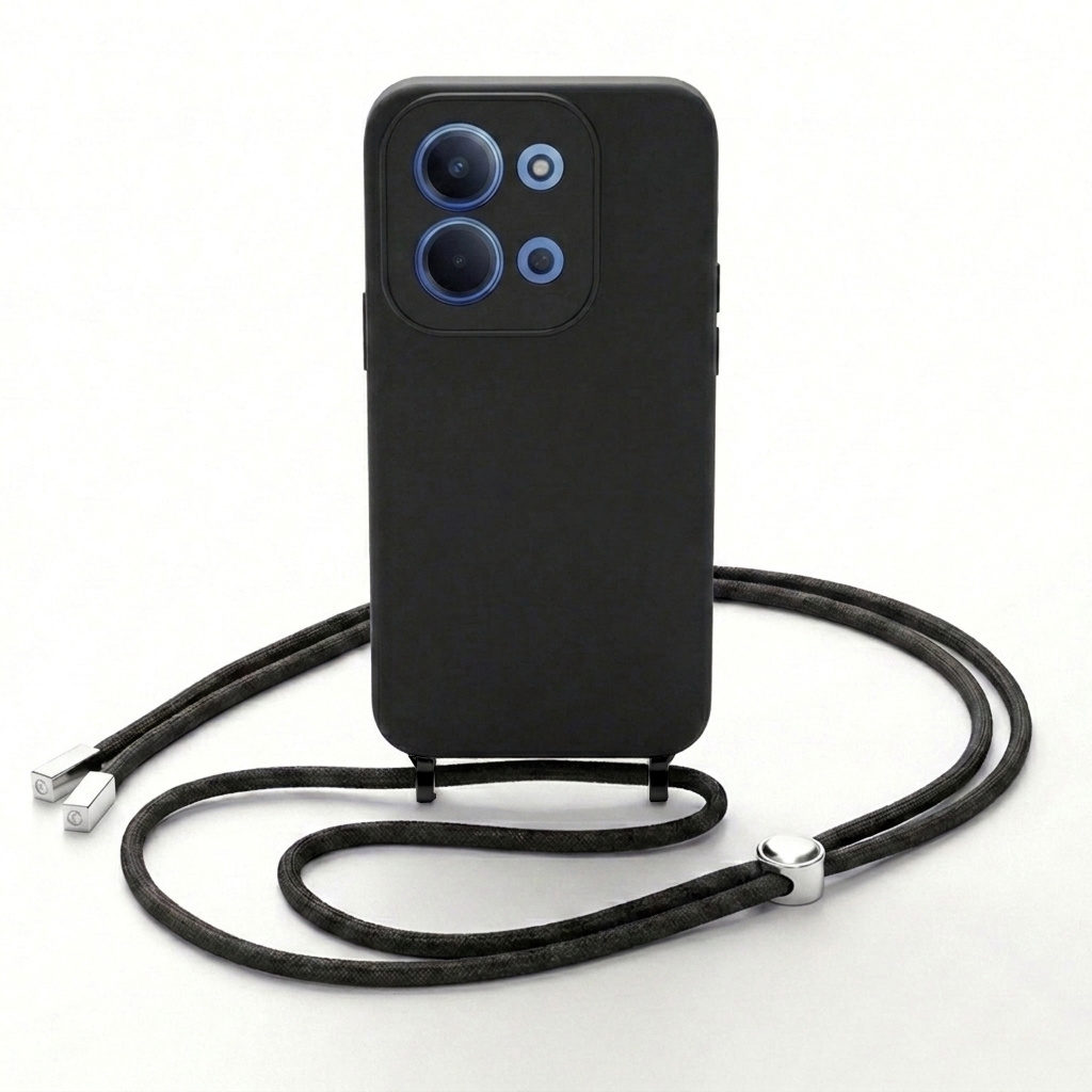 TEMU para Poco C85 Versión Europea de 173 mm (NO COMPATIBLE CON VERSION DE 171 mm) con Cordon Carcasa con Cuerda Colgante, Collar, Proteccíon