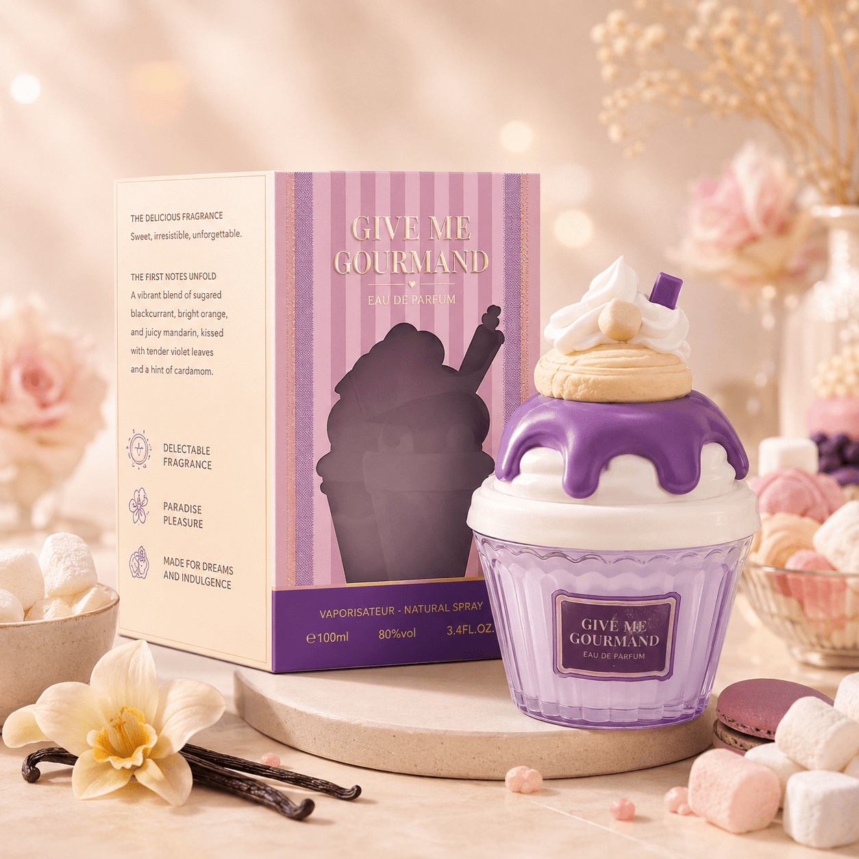Women's Eau De Parfum Give Me Gourmand – Sweet, Soft, And Vanilla Fragrance – 30 Ml