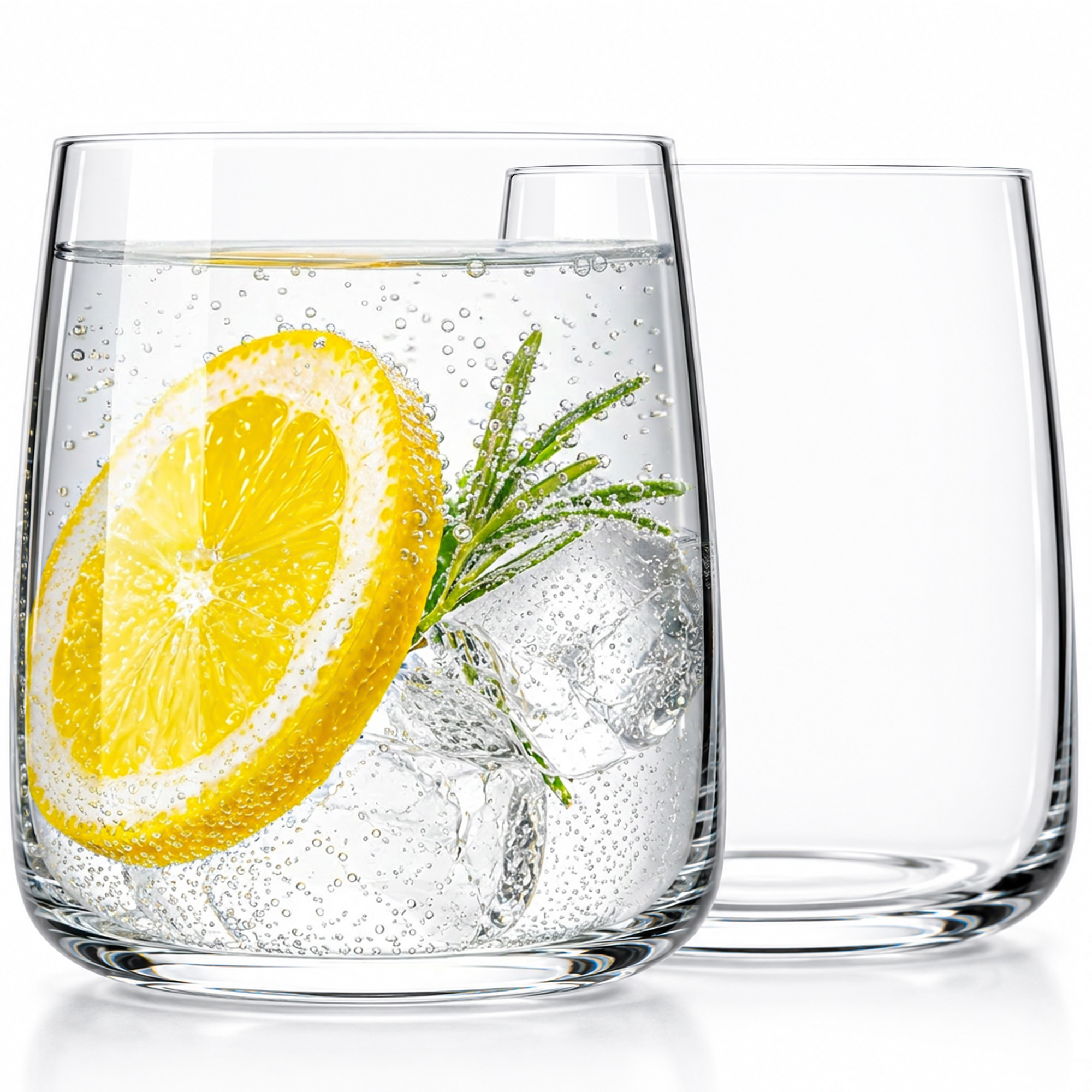 Image of 6pcs Set Of Drinking Glasses 310 Ml - Transparent Water Glasses Made Of Glass, Dishwasher-safe, For Water, Juice, S And Desserts, Ideal For Home And Office.