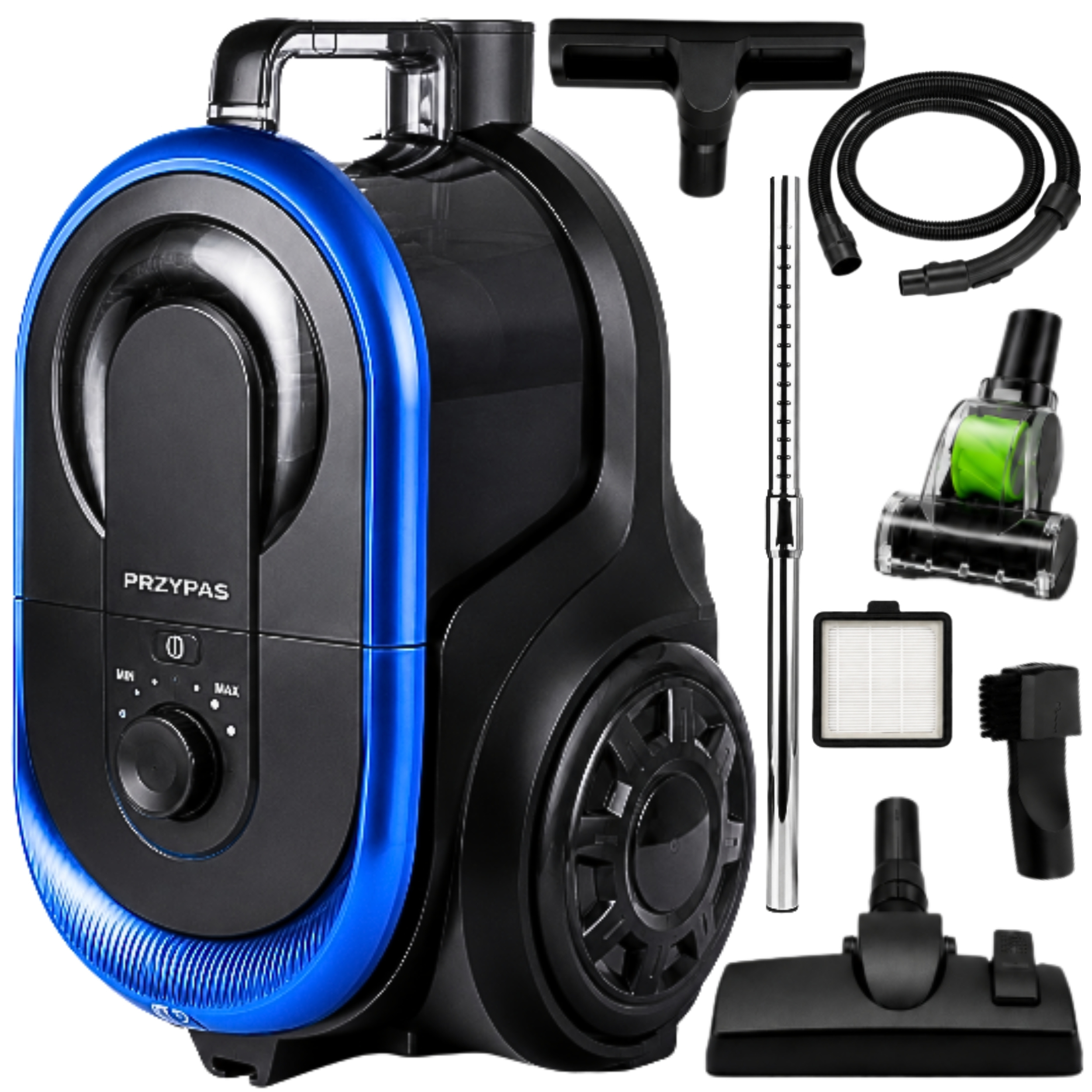 Image of Cyclone Hepa Bagless Vacuum Cleaner, 2.5l, Power Adjustment For Carpet, Tile, Upholstery, And Pet Hair