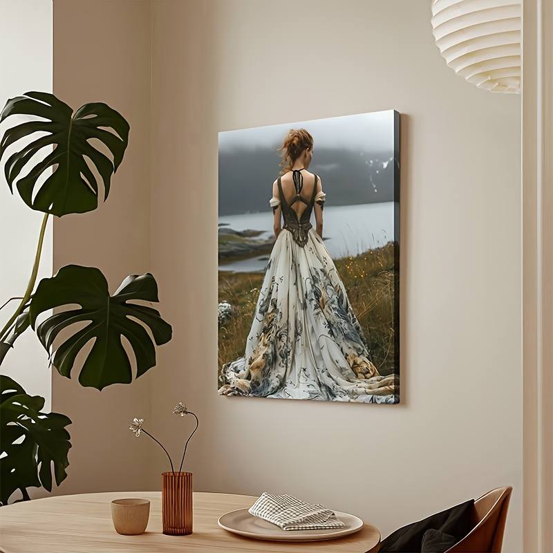 Custom Canvas Decorative Painting with Frame, Personalized Art