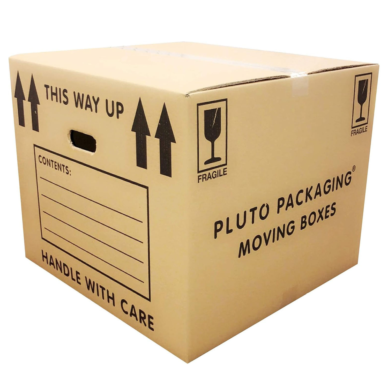 10 Extra Large Cardboard Storage Boxes with Carry Handles