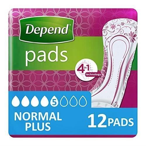 TEMU 12 X Pads Normal | Disposable Pads| Bladder Leak Protection| Secure & Comfortable Pads | 1 Pack Of 12