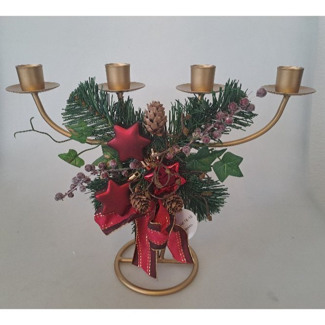 Metal Candle Holders, Golden For 4