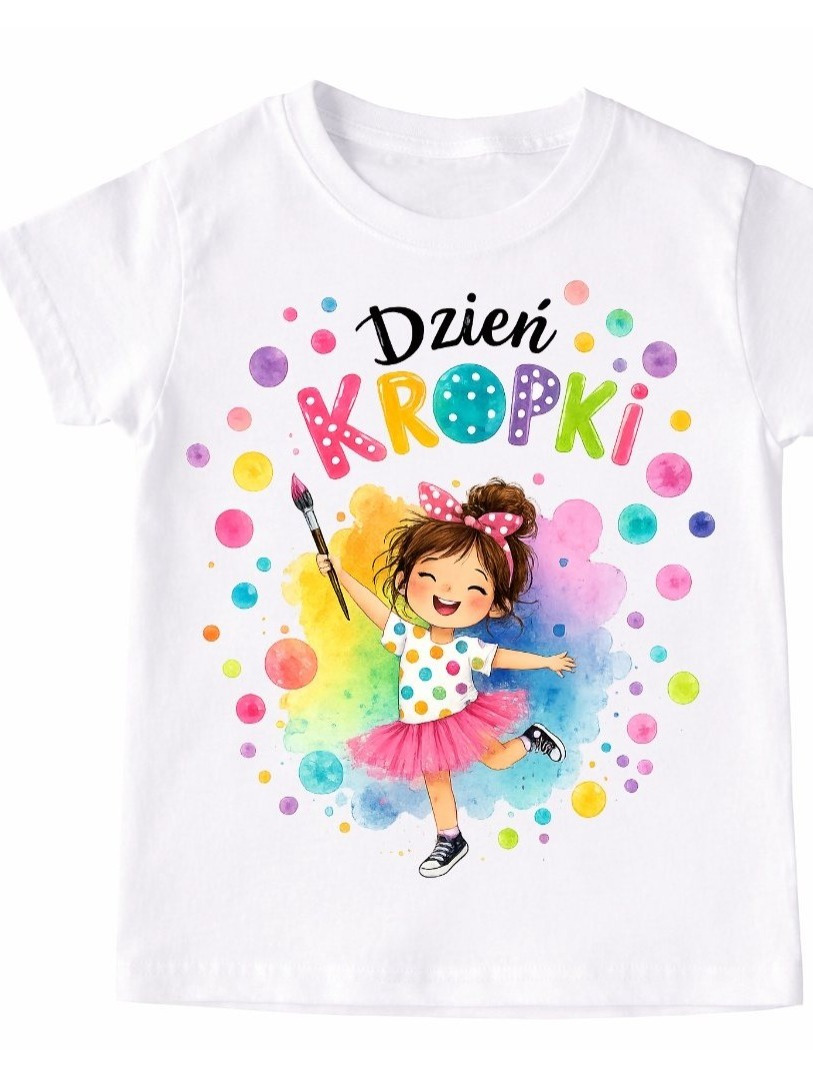 zdjęcie przedmiotu koszulka na dzień kropki - wzór kropka8