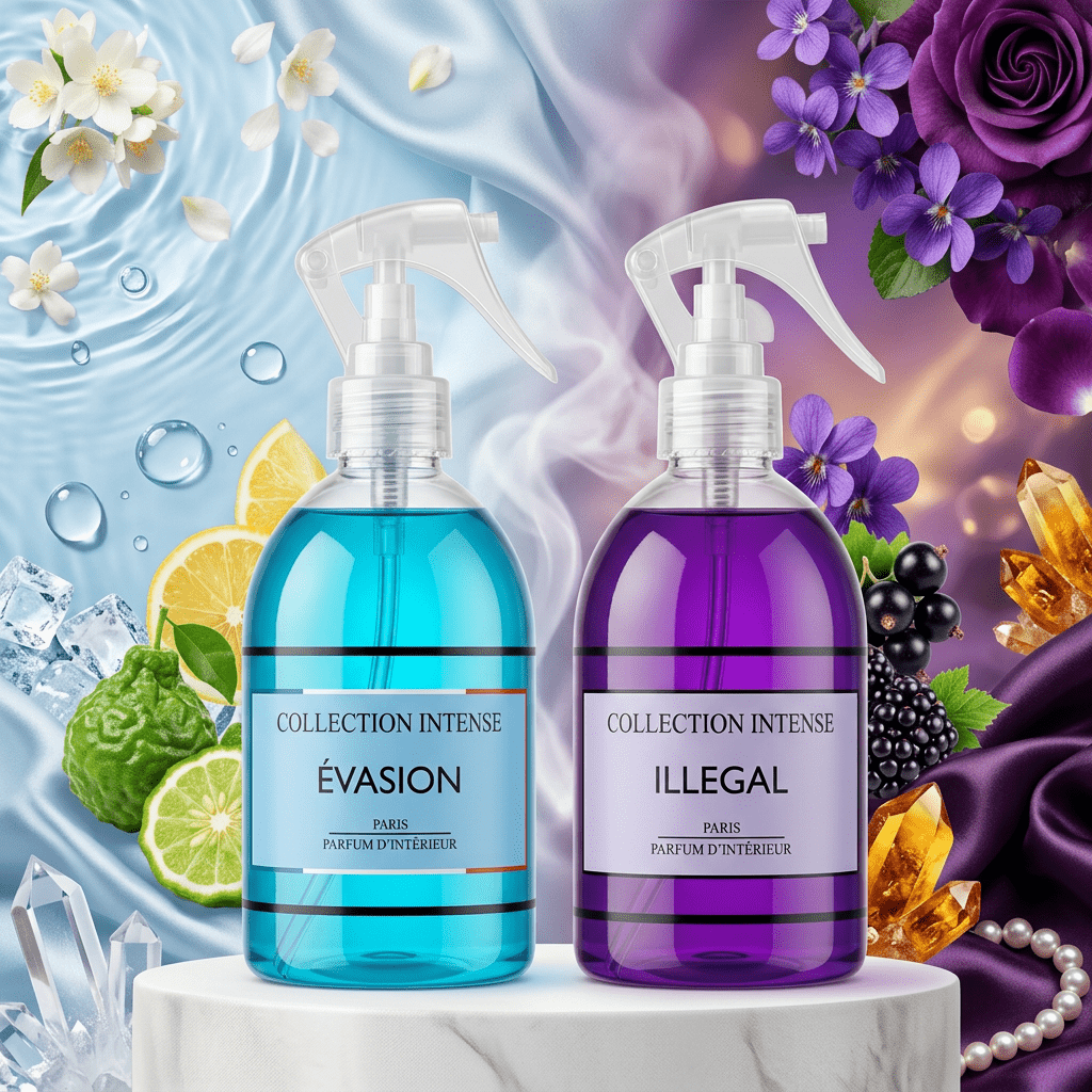 TEMU Lot de 2 Parfums d’Intérieur COLLECTION ÉVASION 250ml et ILLEGAL 250ml