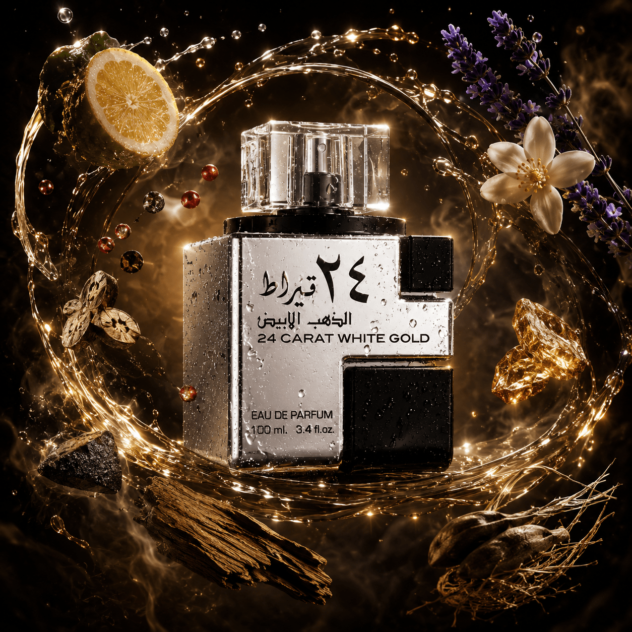 Unisex Perfume 100 Ml - Oriental Aromatic Perfume With Notes Of , Lavender, Nutmeg And Agarwood