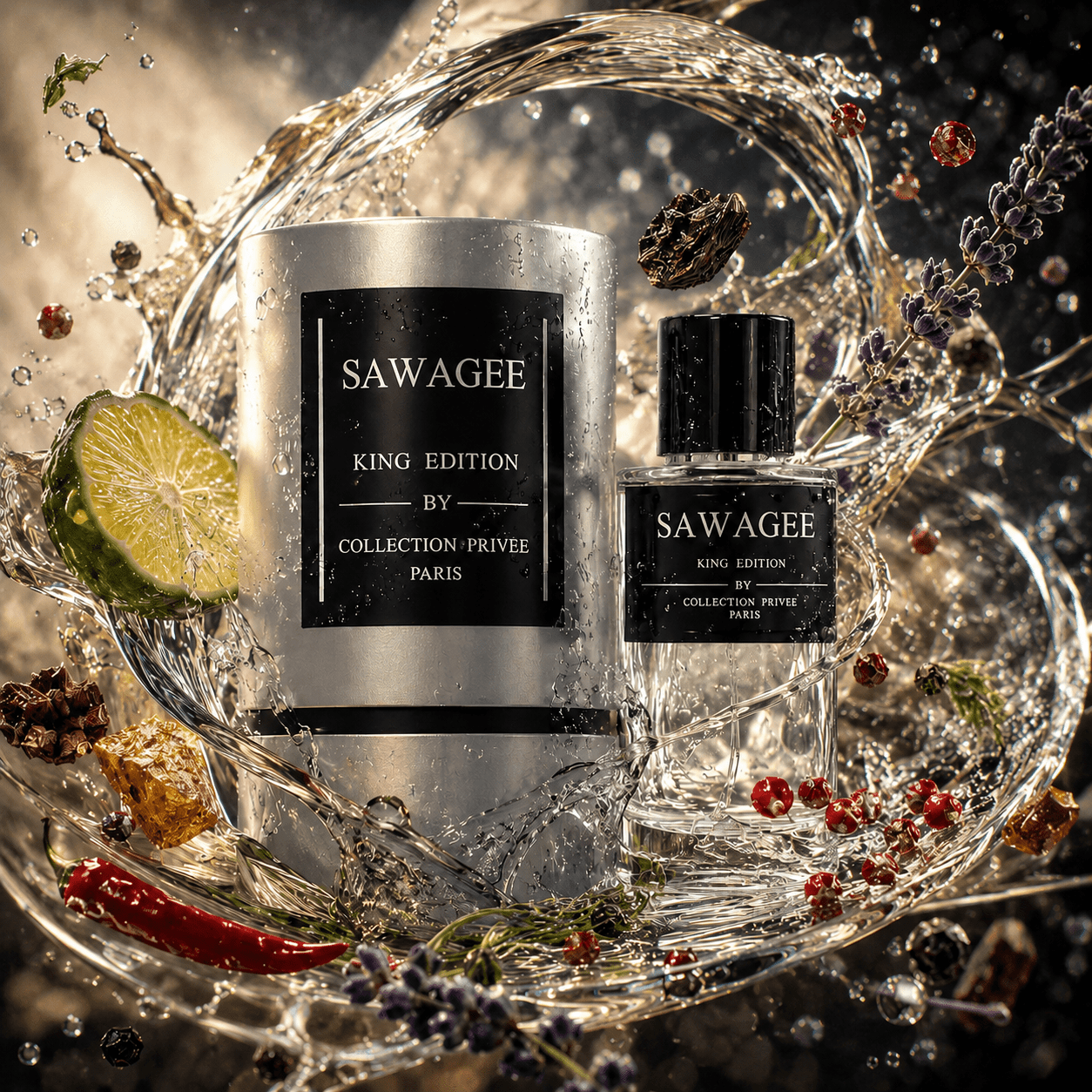 Private King Edition Sawagee - Eau De Parfum For Men 50 Ml - And Citrus Fragrance With Notes Of , , Cedar And Sandalwood