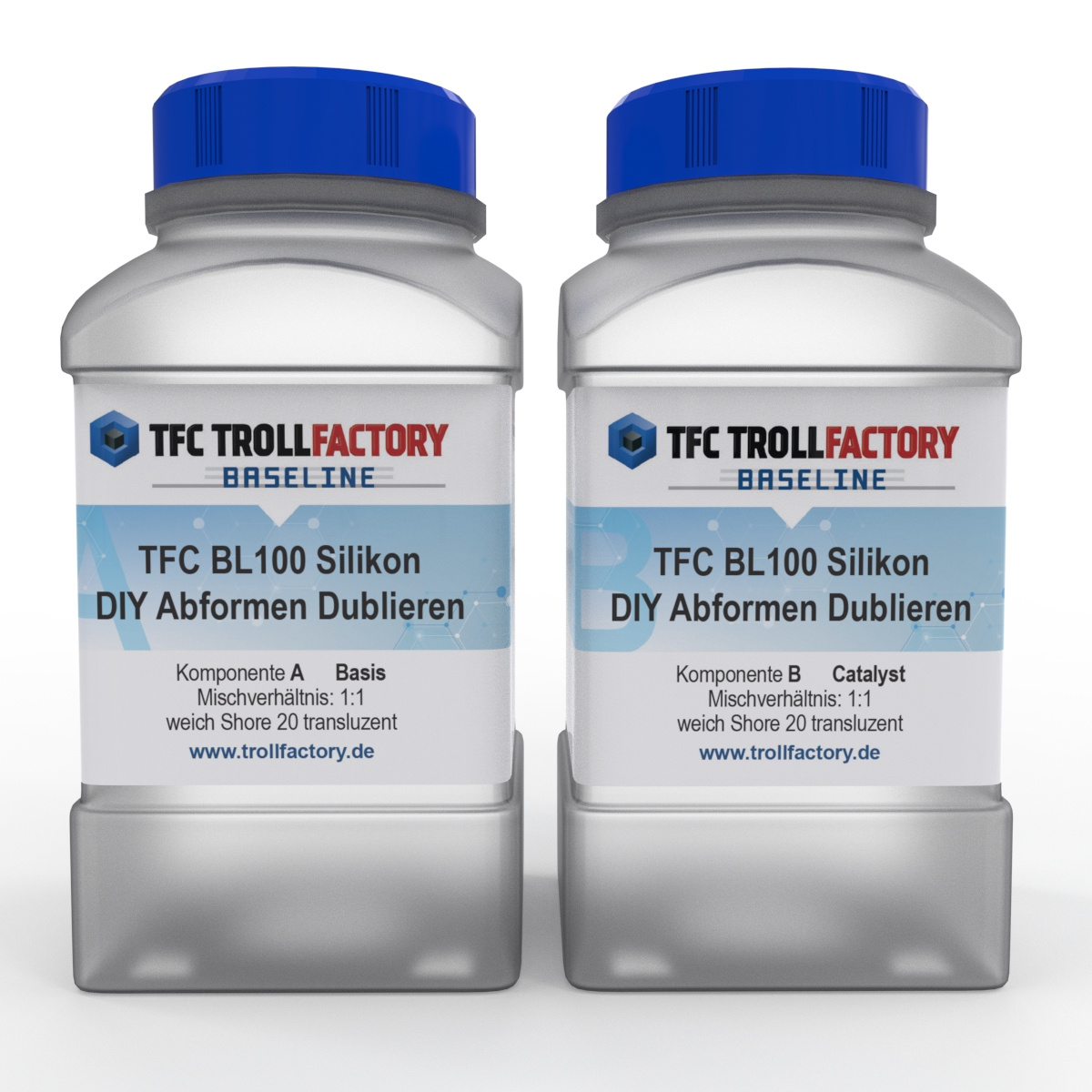 Image of Tfc 100 Molding Silicone Shore 20 1:1 - High-precision Silicone For Arts And Crafts, Translucent, Odorless, Temperature Resistant (-60°c To +250°c)