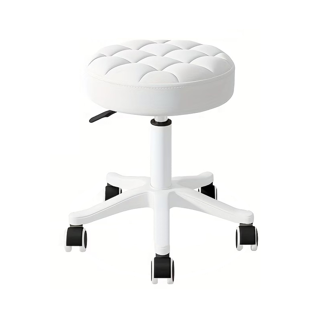 TEMU Swivel Stool With Wheels, Rolling Stools Height Adjustable, Soft Cushion Salon Chair For Home, Office &versatile Use