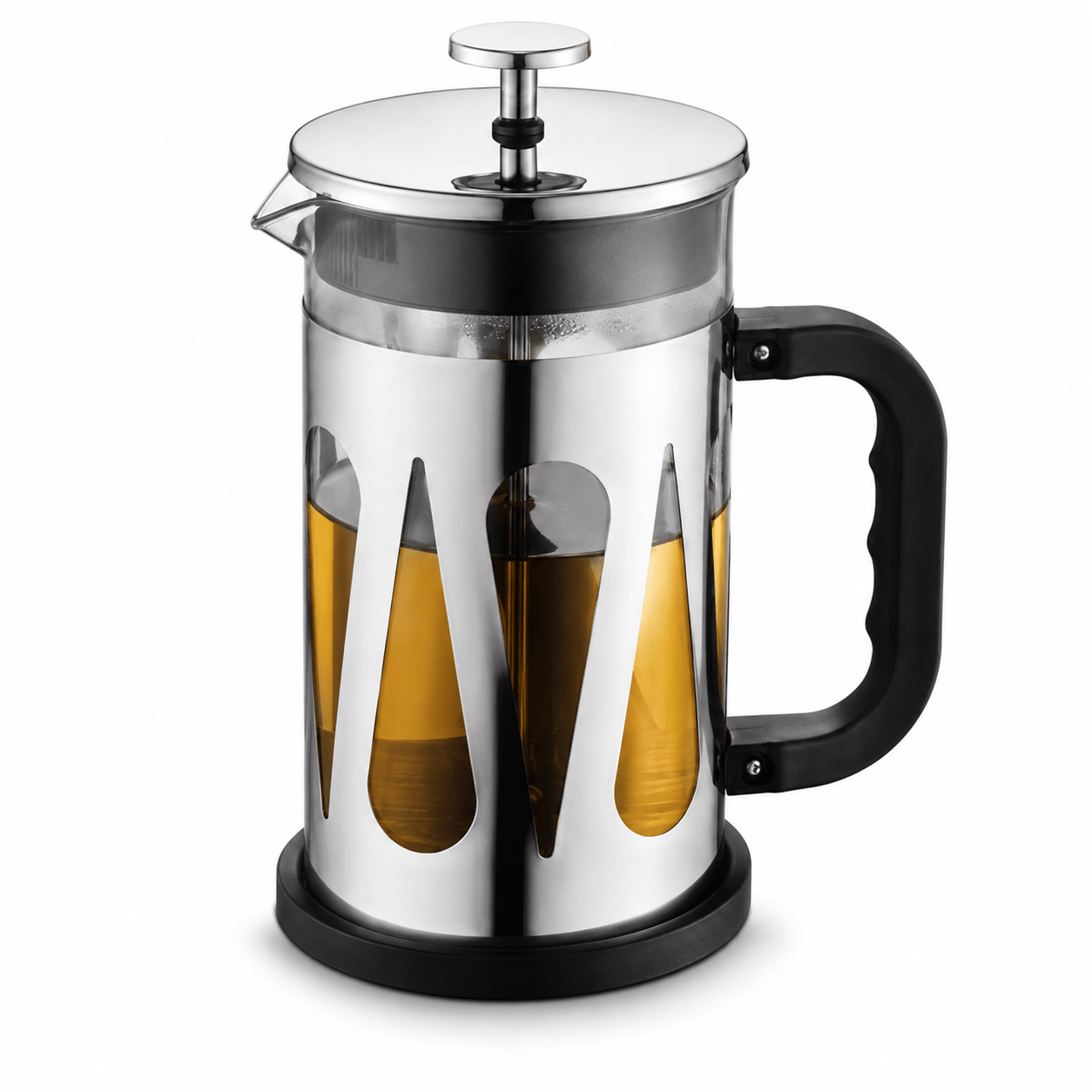 TEMU 600ml Maker, Heat-resistant Glass With Stainless Steel Filter, Coffee Press For Home, Office, Tea & Espresso Lovers