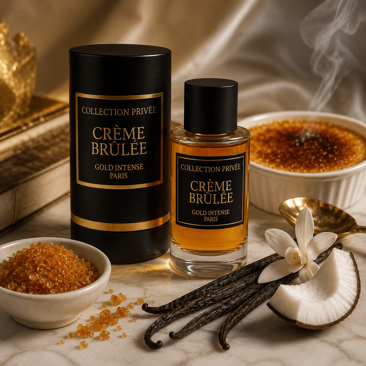 Collection Privée Gold Edition Crème – Gourmand Eau De Parfum 50 Ml – , Caramel And Coconut Milk