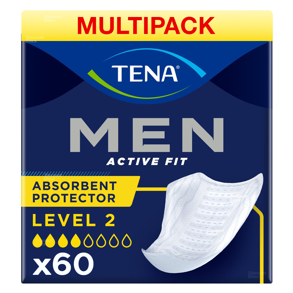TEMU Tena Men Absorbent Protector | Specifically For Male Urinary Incontinence, Discreet And Comfortable | 3 Packs Of 20