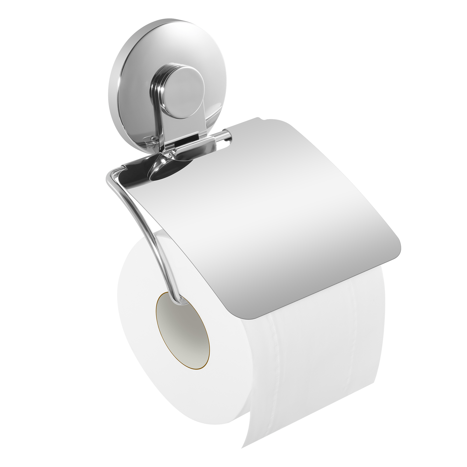 Image of Toilet Paper Holder Without Drilling, Stainless Steel Toilet Paper Holder Without Drilling, Adhesive-free Paper Towel Holder For Bathroom, Kitchen & Wc