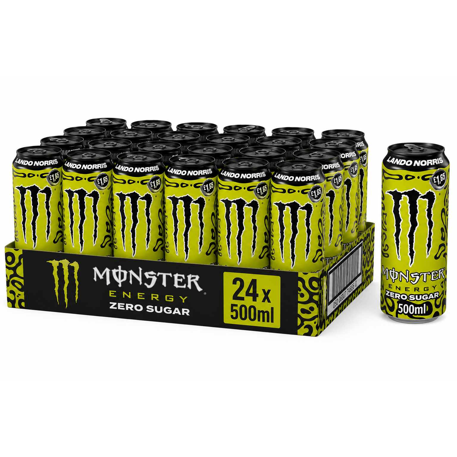TEMU Monster Energy 0 Sugar Lando Norris Energy Drink Pack Of 24 × 500ml