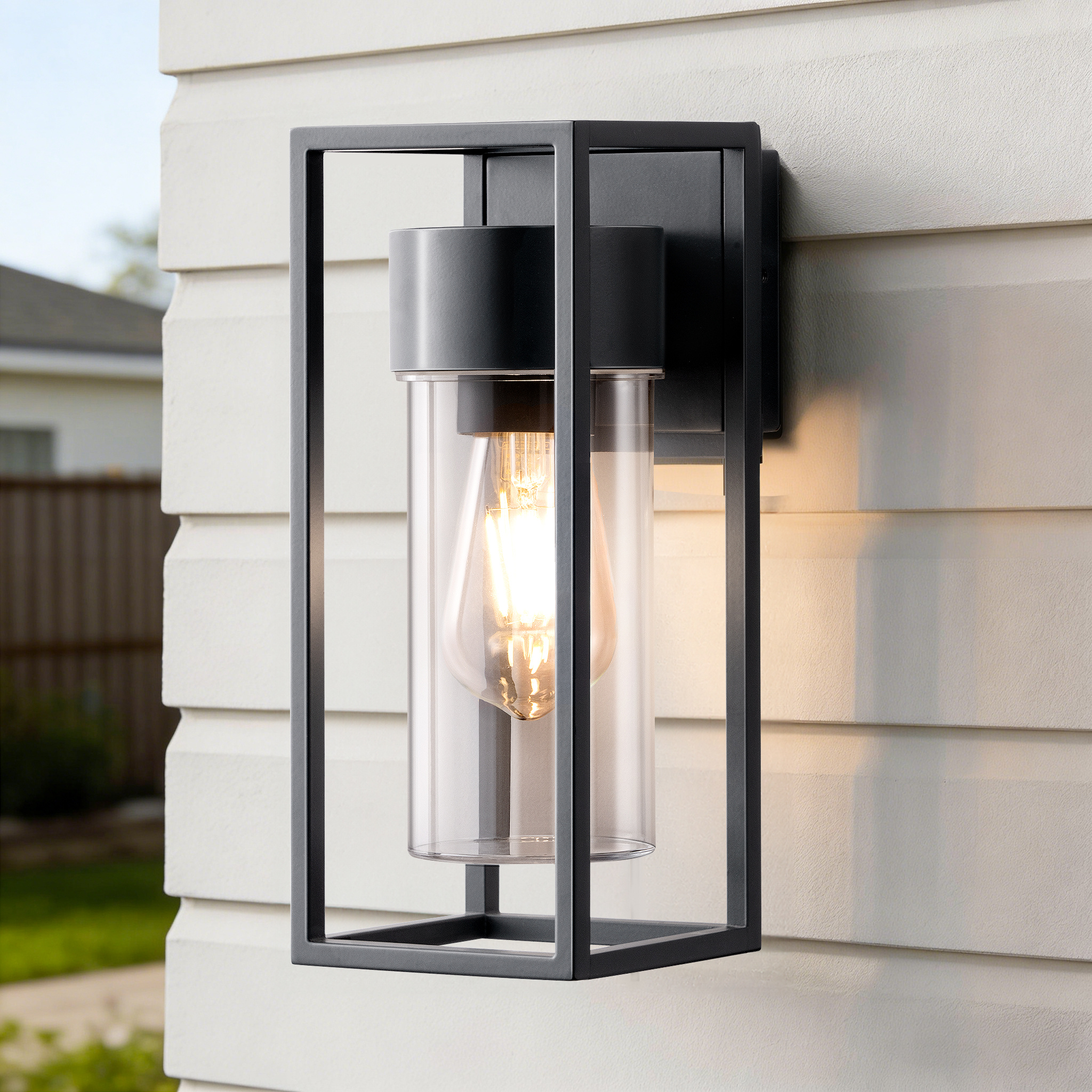 Image of Wall Lamp, Ip44 Wall Lighting For House Wall, Terrace Lighting, Balcony, Modern, Bulb Not Included