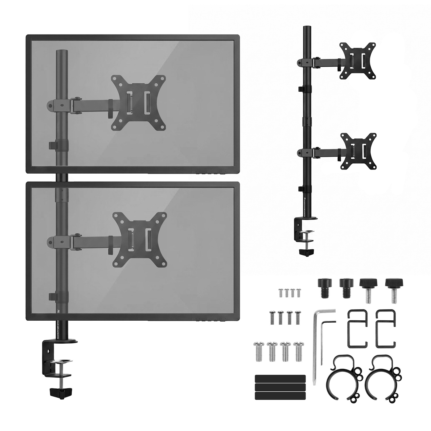 Monitor Mount, Max Vesa 100x100, 13-27", 9kg, Maclean Mc-967