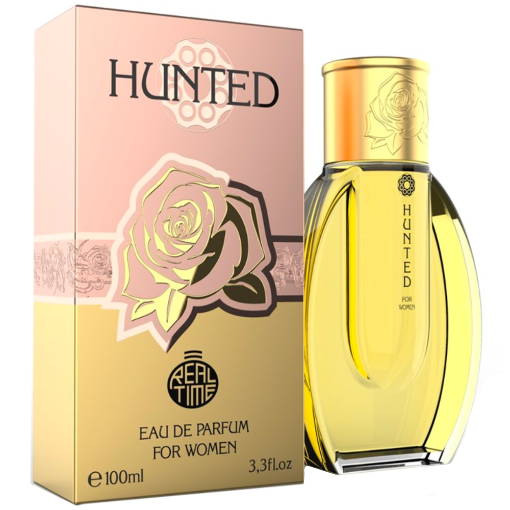 Image of Real Time Hunted Women's Eau De Parfum, 100ml/3.4oz - Elegant Citrus & Spicy Fragrance With Lemon, Lavender & Bean - Long-lasting Perfume Gift For Her