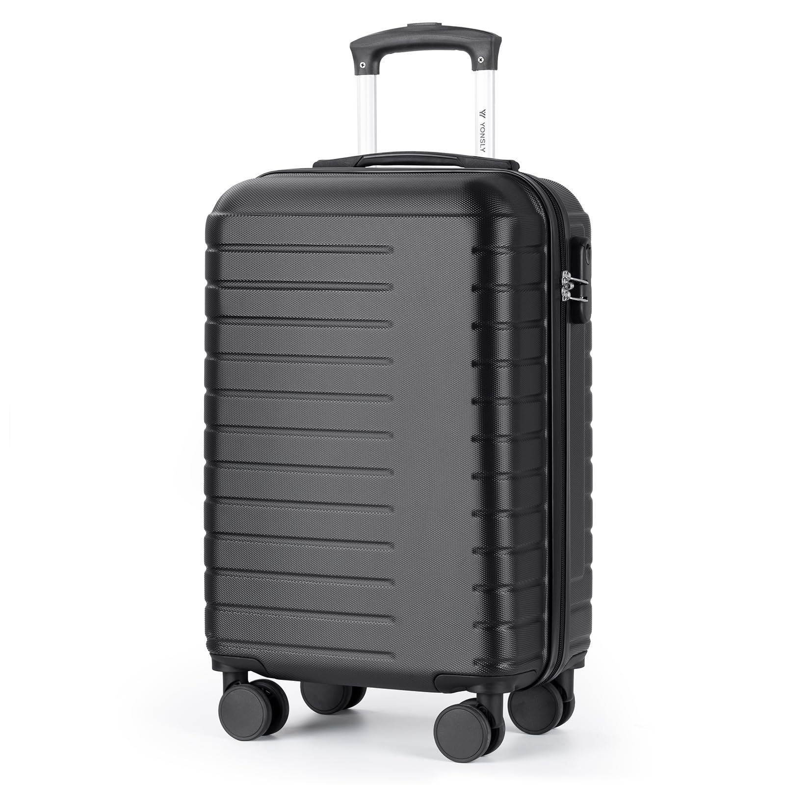 Image of Hand Luggage Trolley, Travel Cabin Luggage, Travel Case, Hard Shell Spinner Suitcase With Number Lock, 360° Wheels For Travel And Business Travel
