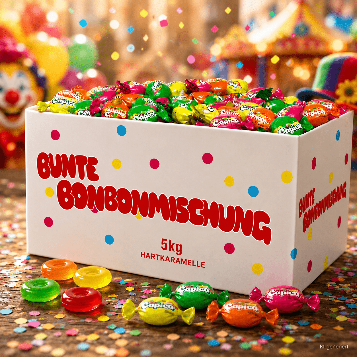 Image of Capico Assorted Colorful Candy Mix, 5 Kg (approx. 800 Pieces) For Birthdays And Celebrations