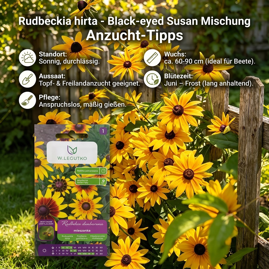 W.legutko Shaggy Sun Hat Seeds For Front Garden, Flower Beds, And Outdoor Use - Premium Colorful Garden Flower Seeds