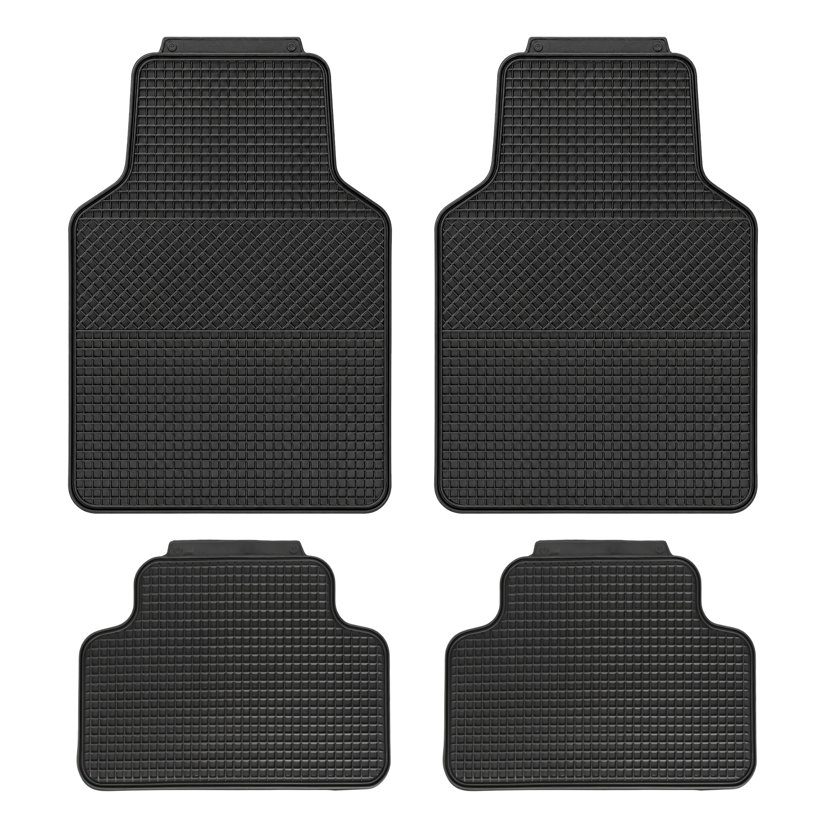 TEMU Alfombrillas antideslizantes para coche, juego de 4 (alfombrillas delanteras), universales, fabricadas en material de goma duradero, con diseño