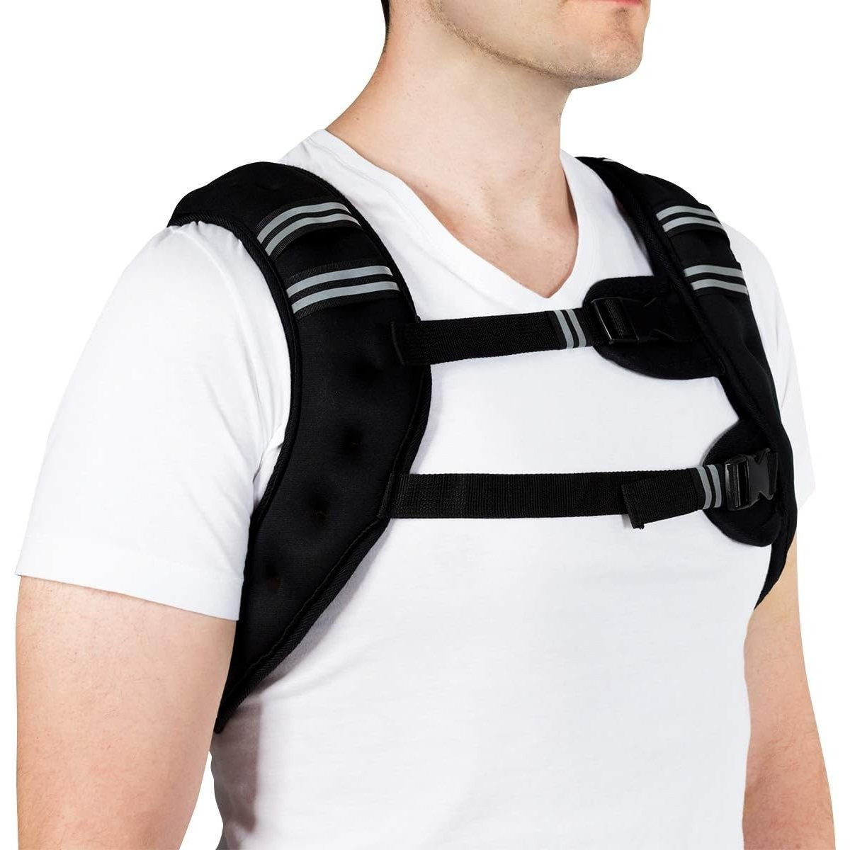 Weight Vest, 9kg Training Vest With Adjustable Buckles And Mesh Bag, Body Weight Vest With Light
