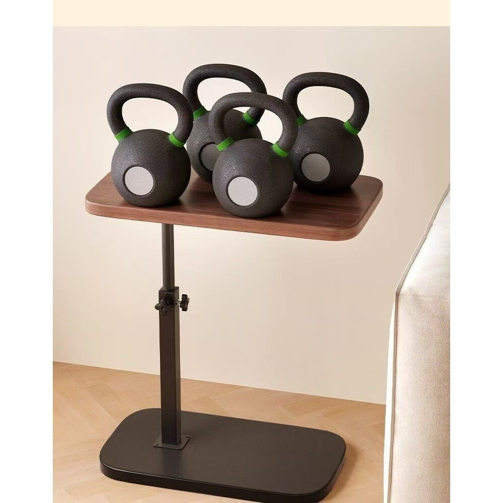 Adjustable Height C-Shaped Side Table for Small Spaces