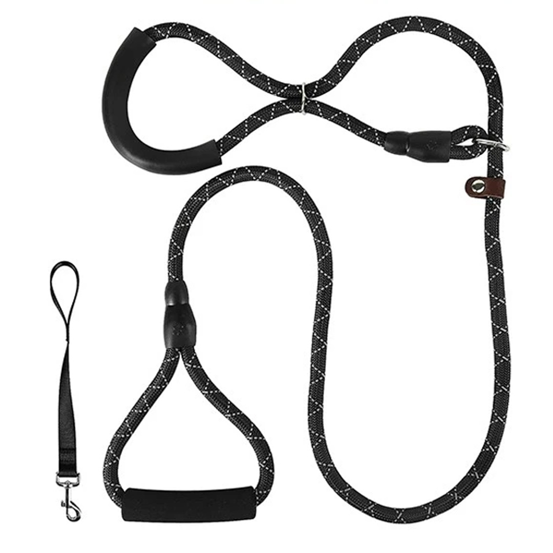 1.9m Dog Lead with Padded Nose Loop, Anti-Pull