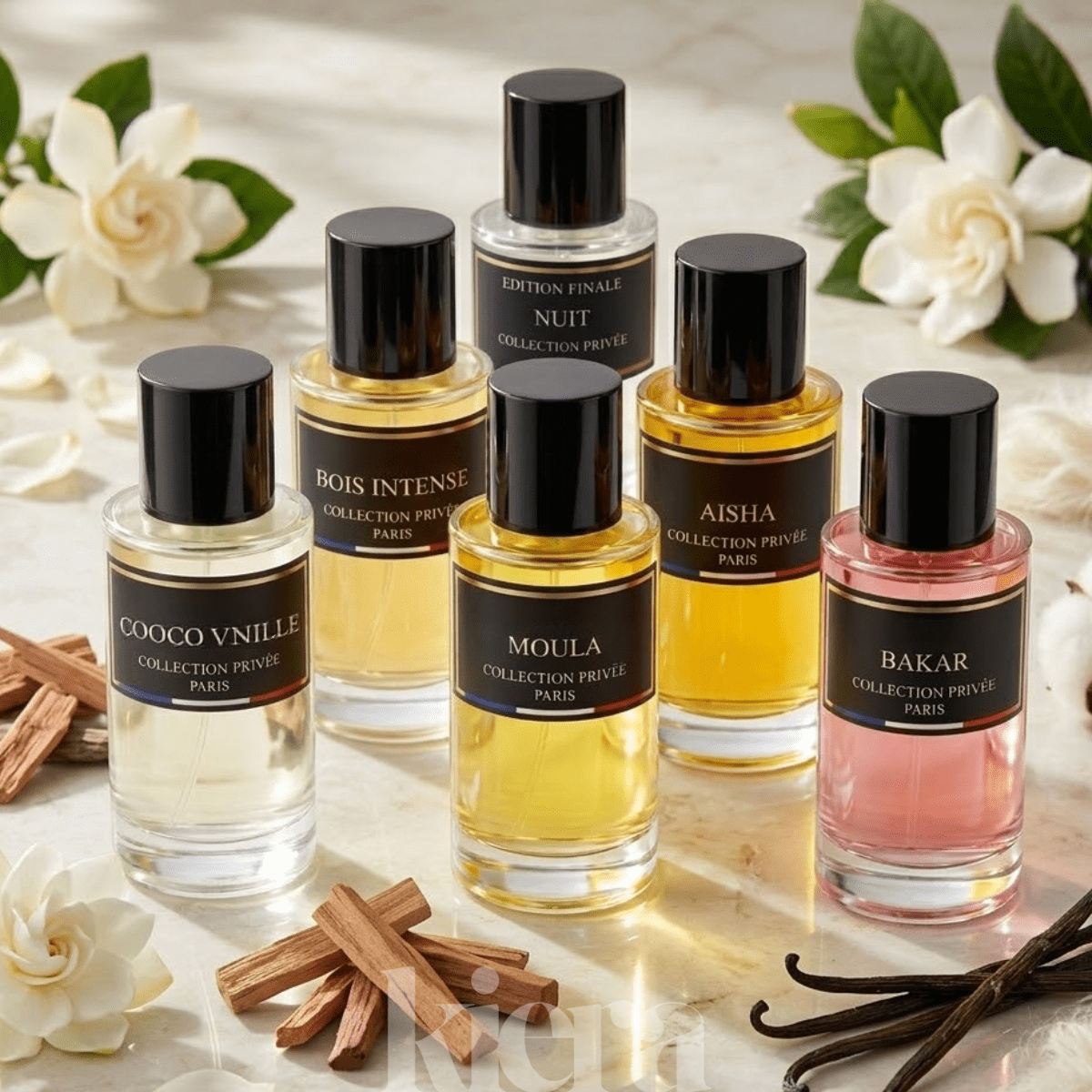 Private Collection - Set Of 6pcs 50ml Unisex Eau De Parfum: Aysha, , Vanilla, Nuit, Bakar, Wood