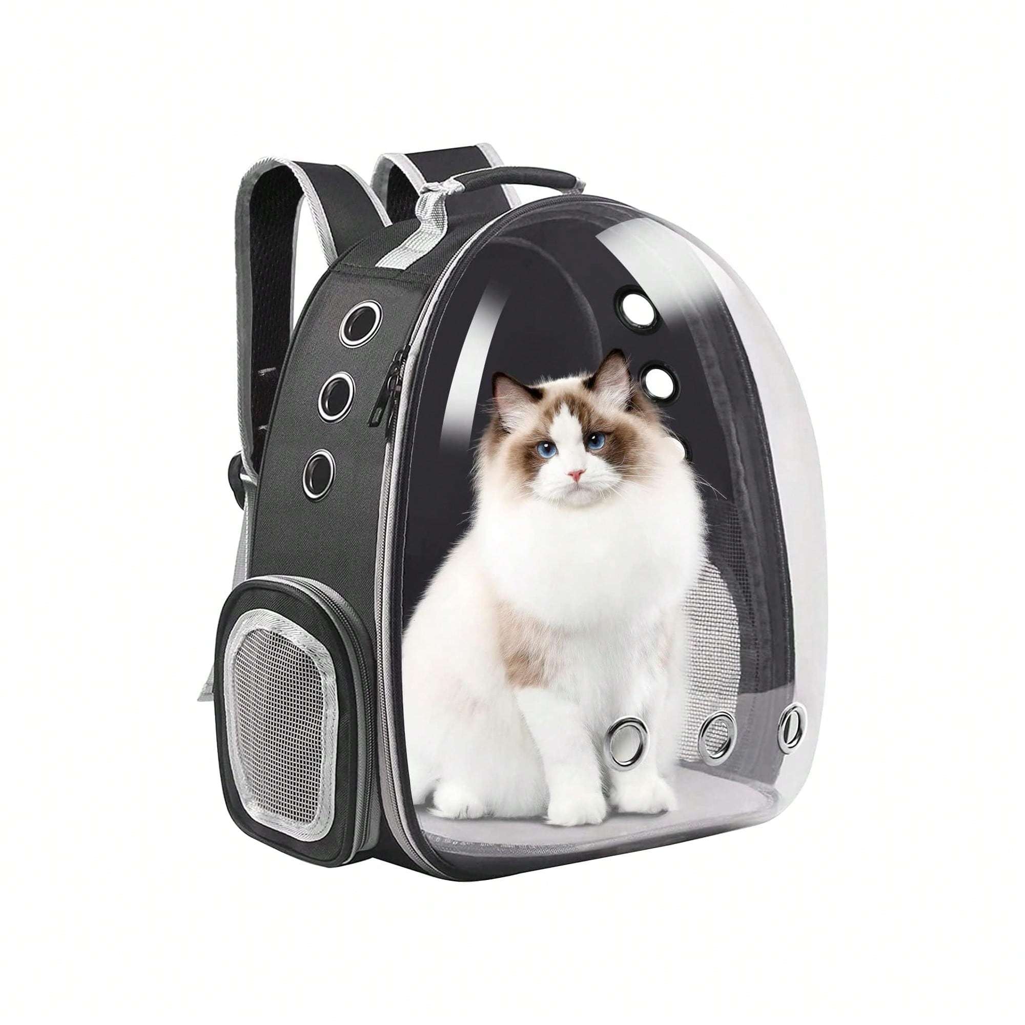 Lager 45×35×25cm Breathable Capsule Cat Backpack Carrier, Portable Pet Travel Bag, Multiple Colors Optional: Black, Pink, Gray, Green, Blue