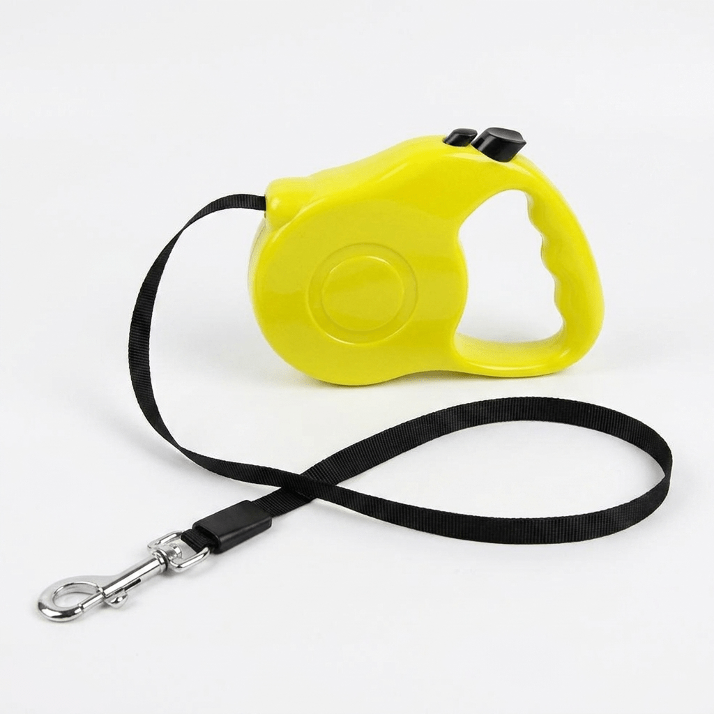 TEMU Correa retráctil automática para perro de 3 m, ideal para perros medianos y pequeños en al , con mango antideslizante de ABS, cinta de poliéster