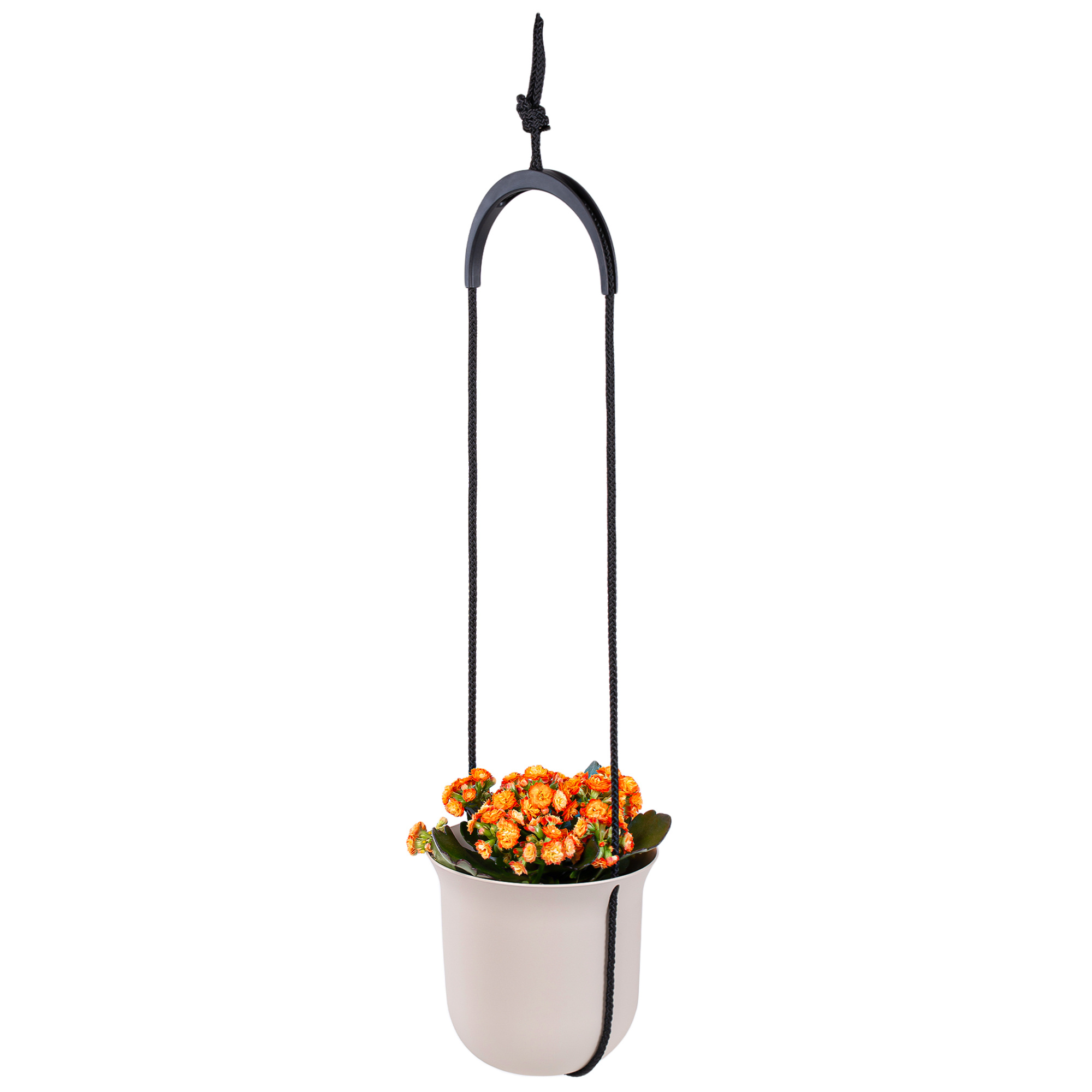 Image of Hanging Flower Pot 2.3l 18cm, Hanging Planter For Indoor & Outdoor, Lightweight And Stable, Ideal For Hanging Plants, Balcony Decor & Indoor Use