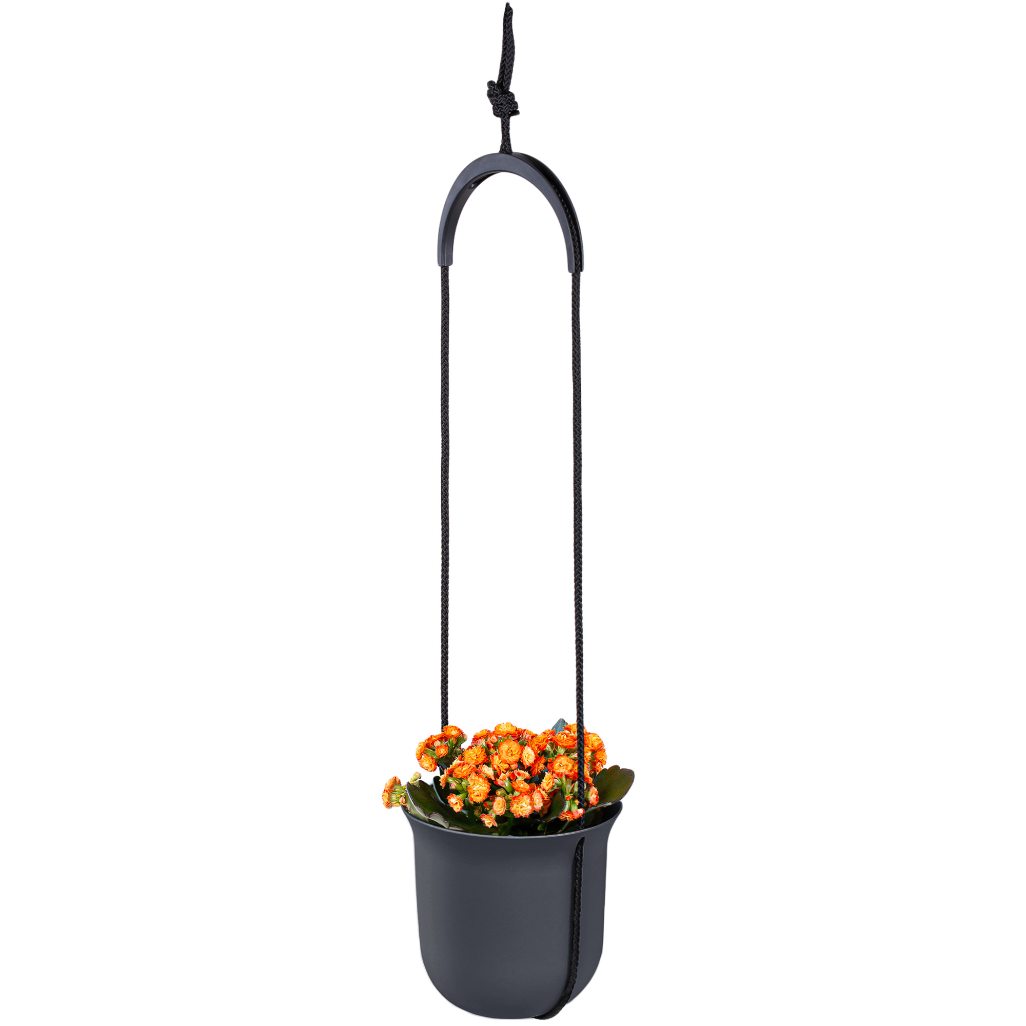 Image of Hanging Flower Pot 2.3l 18cm, Hanging Planter For Indoor & Outdoor, Lightweight And Stable, Ideal For Hanging Plants, Balcony Decor & Indoor Use