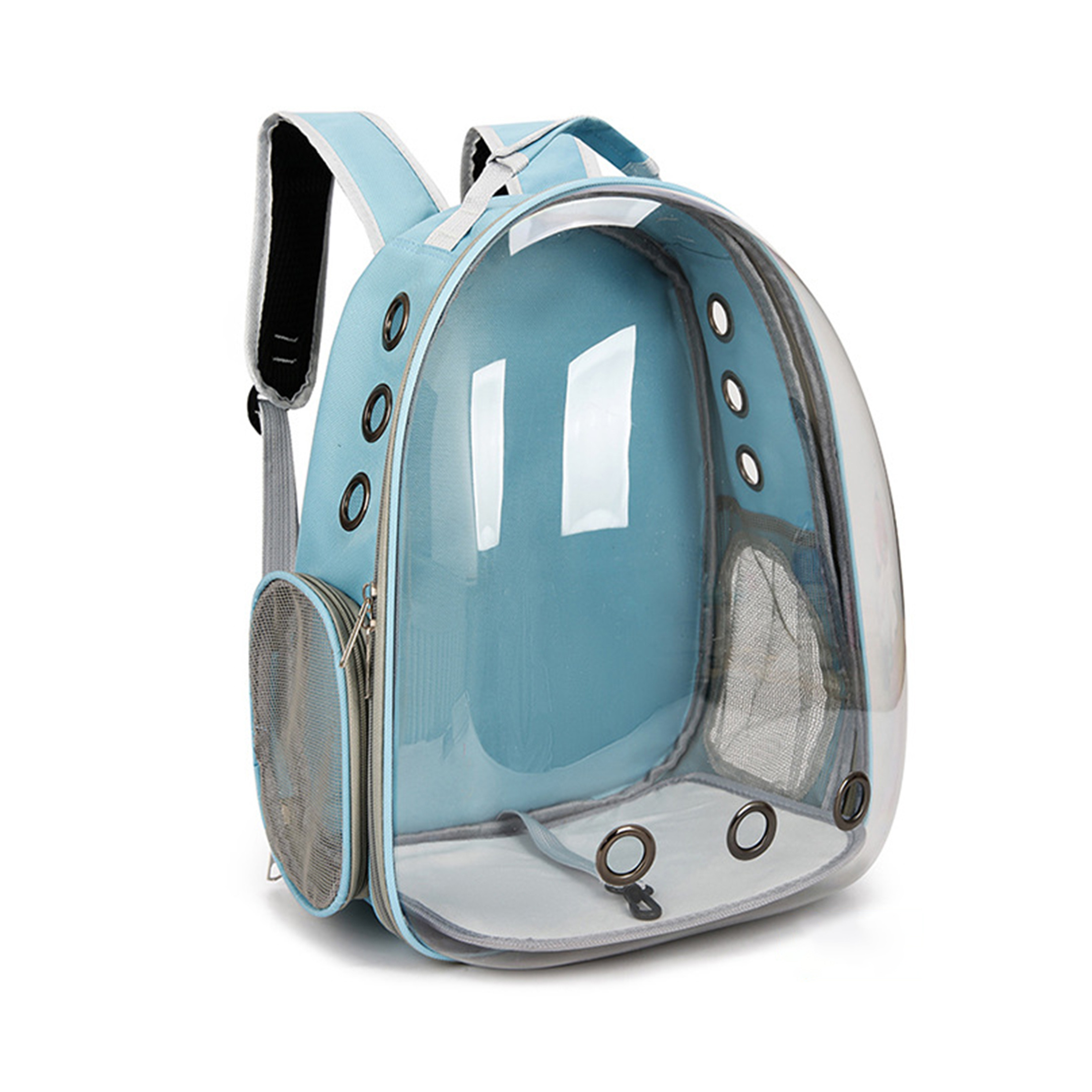 Image of Lager 45×35×25cm Breathable Capsule Cat Backpack Carrier, Portable Pet Travel Bag, Multiple Colors Optional: Black, Pink, Gray, Green, Blue