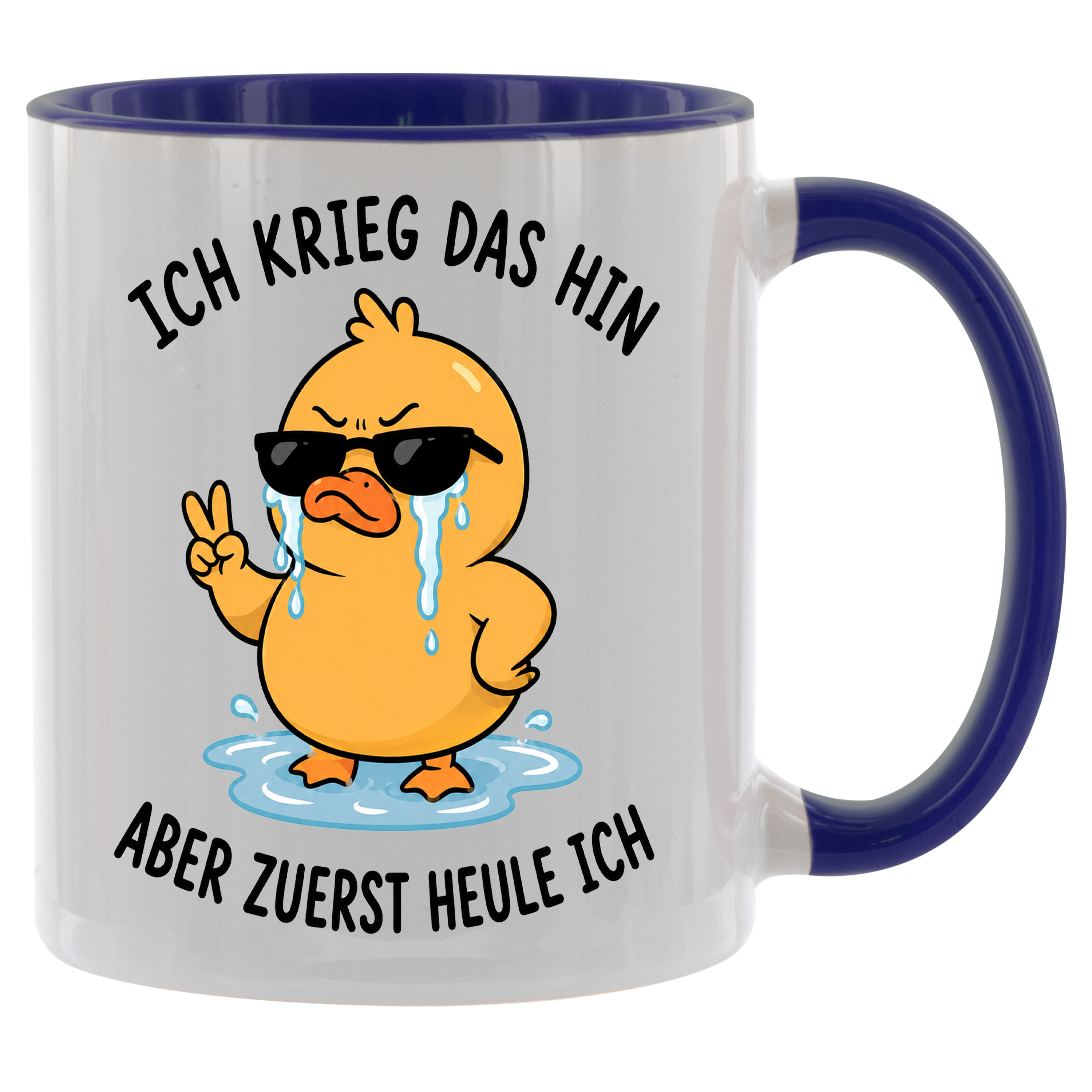 Coffee Mug Gift - Cry - Duck - Mug Colors - 330ml