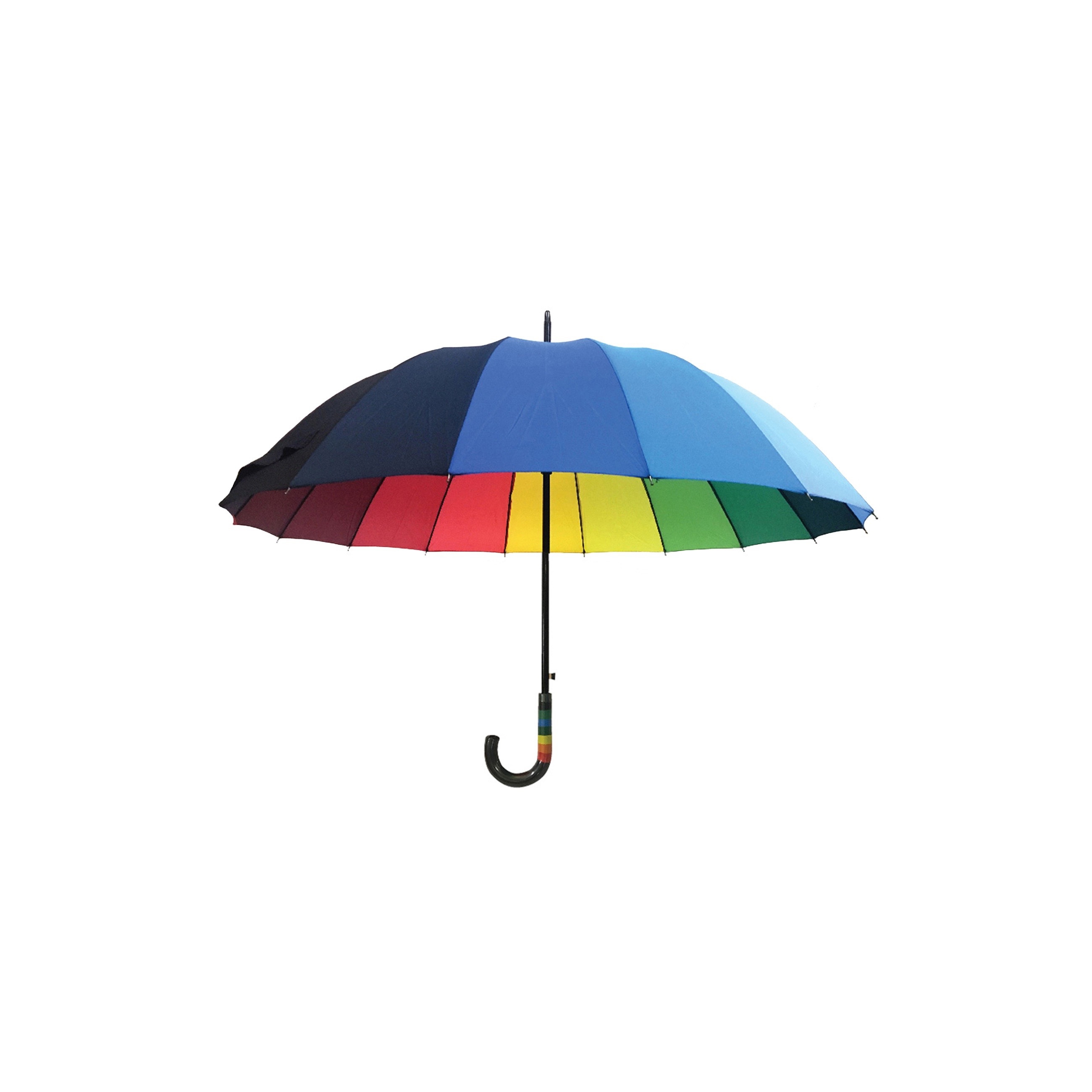 Image of Premium Large Xxl Umbrella Automatic Rainbow Colorful 112 Cm Ø