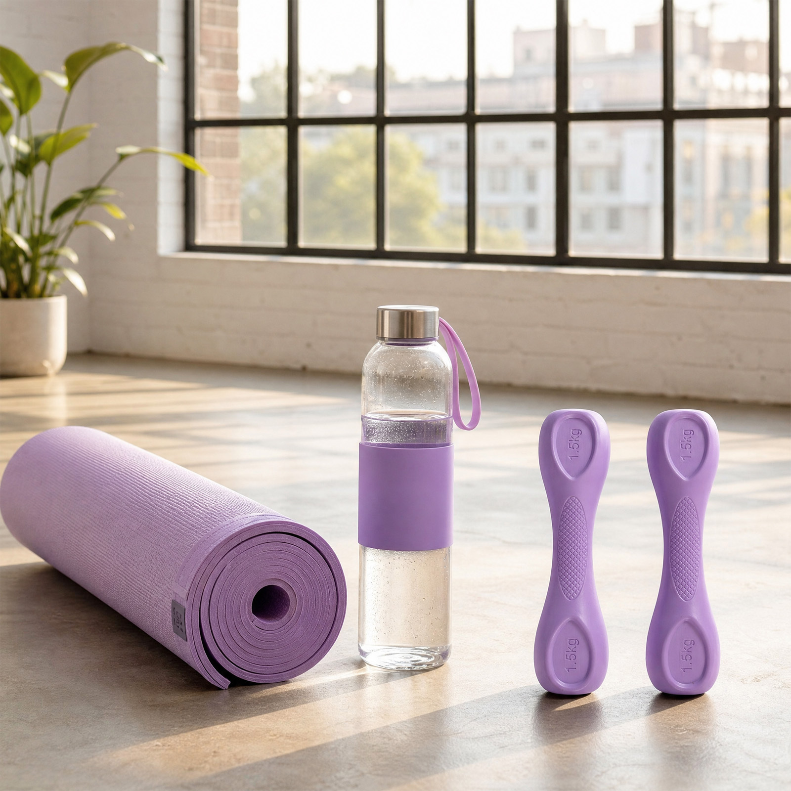 2*1.5kg Dumbbells Set for Strength Training