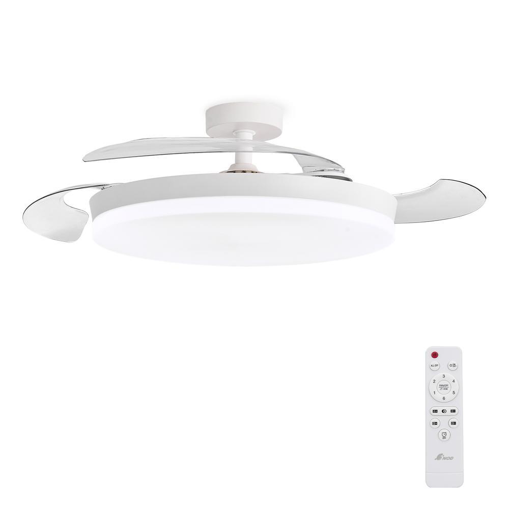 Ventilador de Techo con Luz LED Aspas Retráctiles, SPTO-2, 3 Tonalidades, Control Remot...