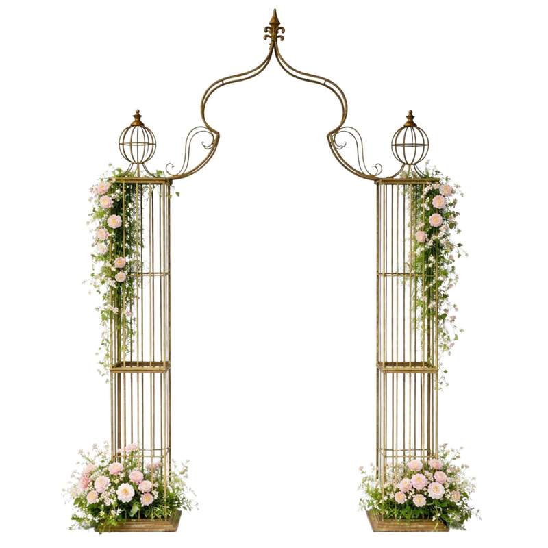 Rose Arch 275x170 Cm Sturdy Trellis Arch Garden Arch Gate Arch Arched Trellis Support