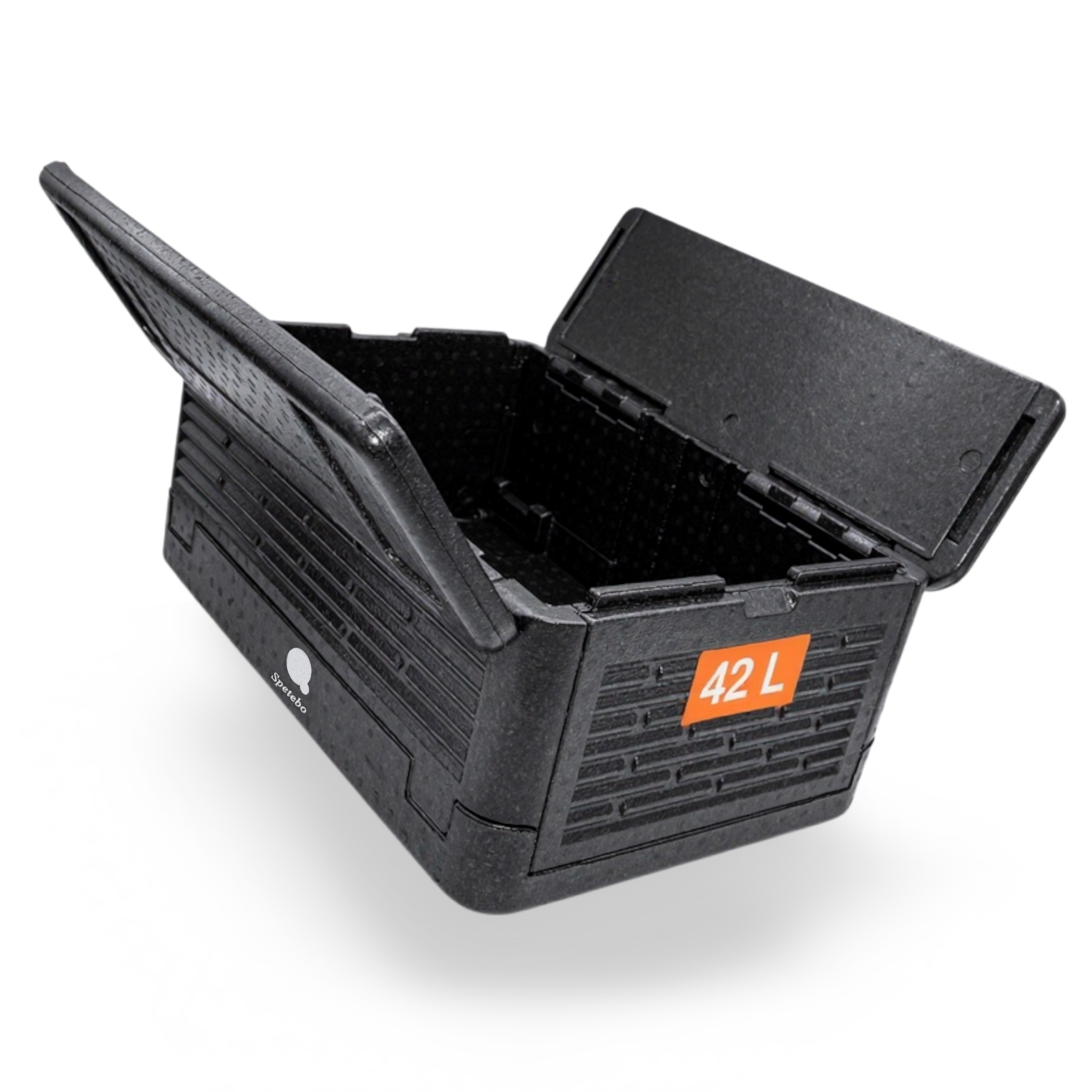 Folding Black For Keeping Warm And Cooling - 18 L - Insulated Food Box Collapsible 38 X 38 Cm