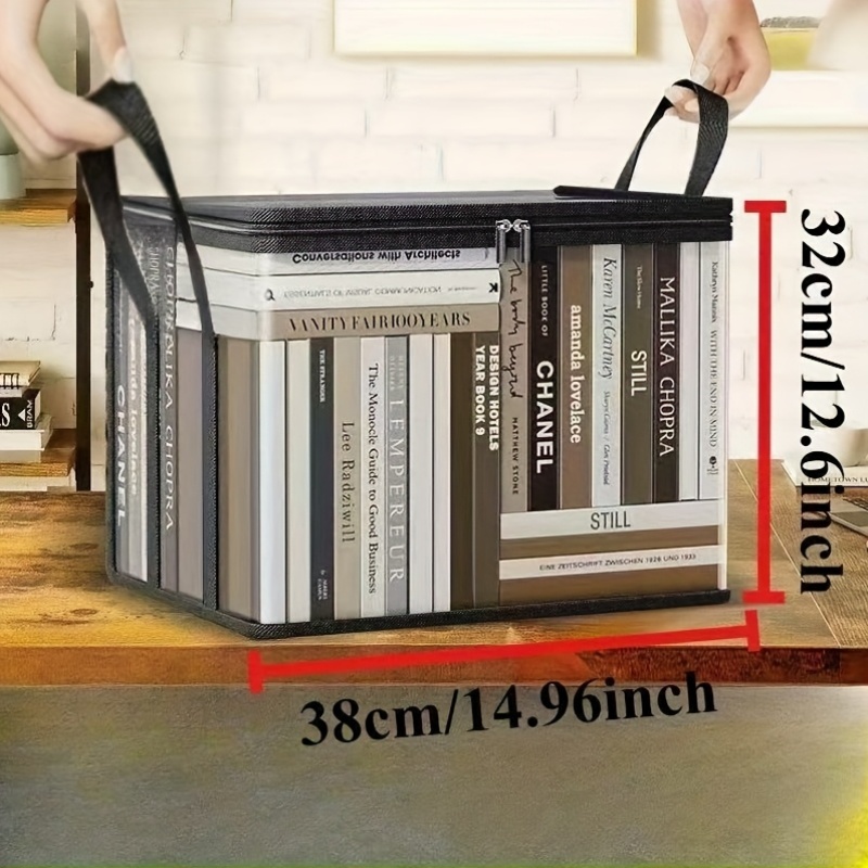 Large Clear Storage Box with Flip Lid, Heavy-Duty Plastic
