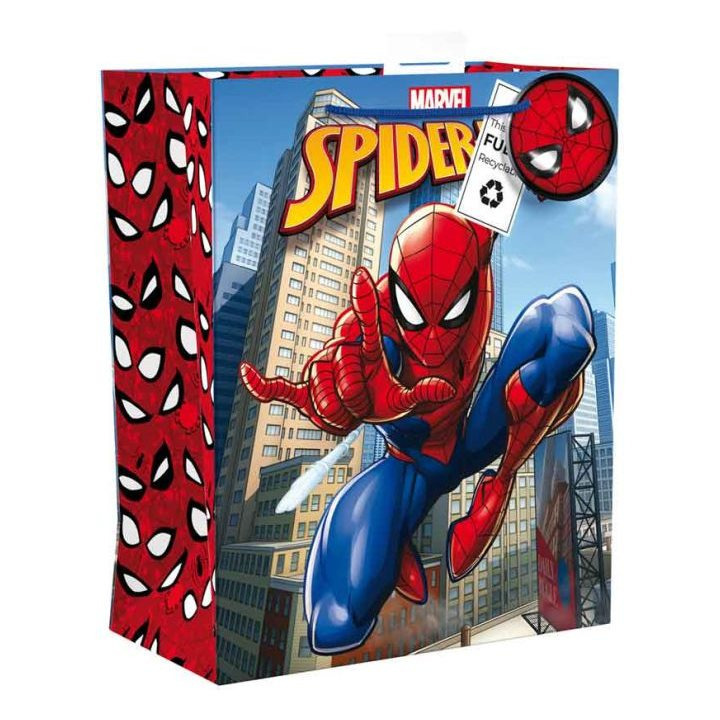 TEMU -man Gift Bag With Tag – Official Licensed Party Gift Bag, Large Present Bag For Birthdays, Clothes & Special Gifts