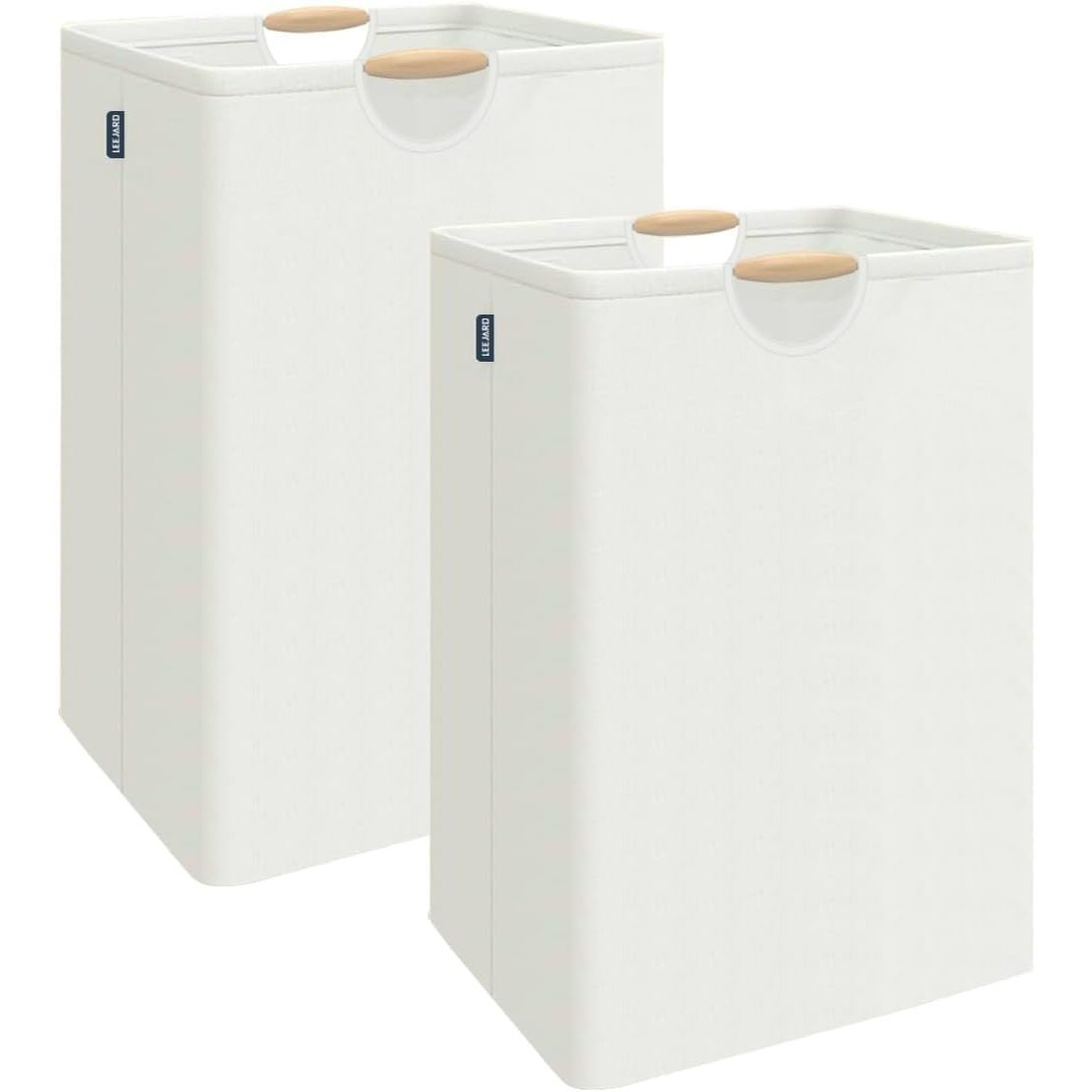 2pcs Laundry Basket With Handle, 80l Foldable And Wipeable Laundry Basket For Laundry Room & Bathroom, Storage Basket For Children's Room, Efficient Laundry Storage