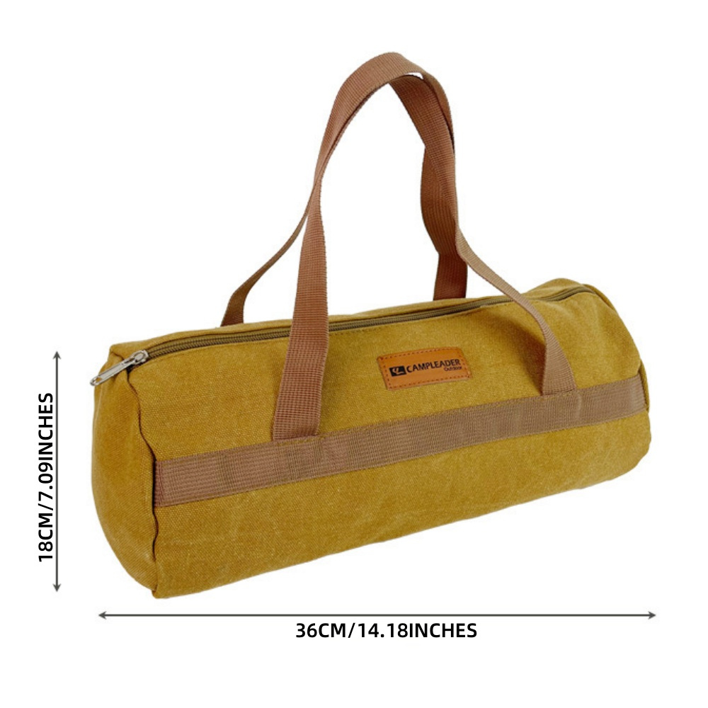 2pcs Outdoor Tool Storage Bag, Canvas Carry Pouch for Camping